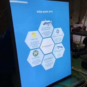 Tranh điện bật nắp 2 mặt